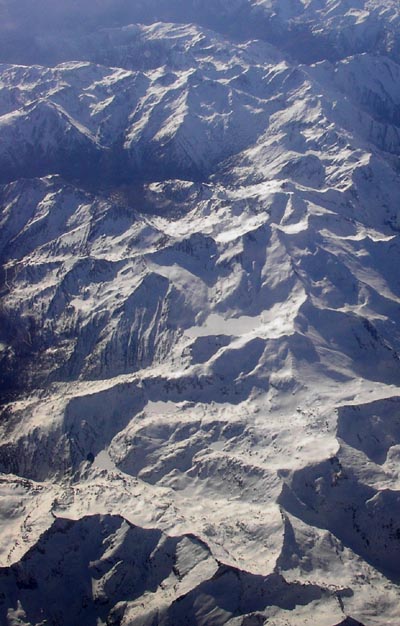 Pyreneje z výšky